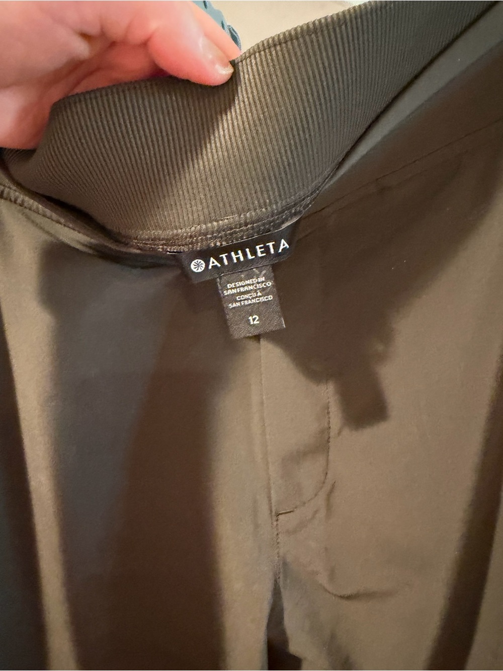 Olive Athleta Women’s Brooklyn Mid Rise Ankle Pants - Picture 2 of 3
